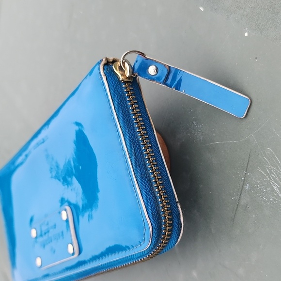 Kate Spade Blue Patent Leather wallet - Picture 7 of 15